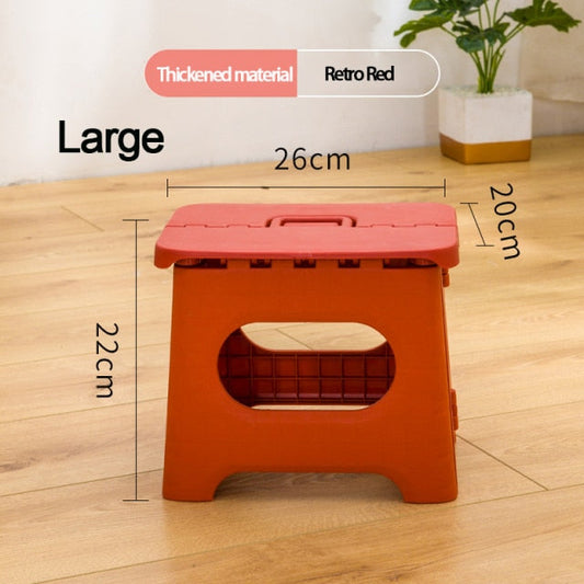 folding stool portable plastic kindergarten chair outdoor adult home gift small bench